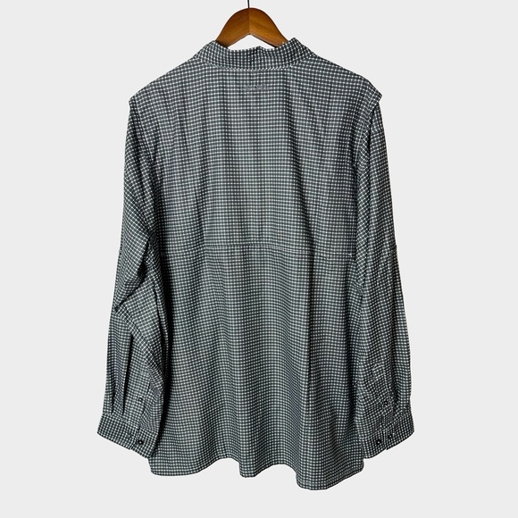 HEYBO Outdoors Beaufort Performance Fishing Shirt Charcoal Plaid Size XL NWT - Picture 7 of 12
